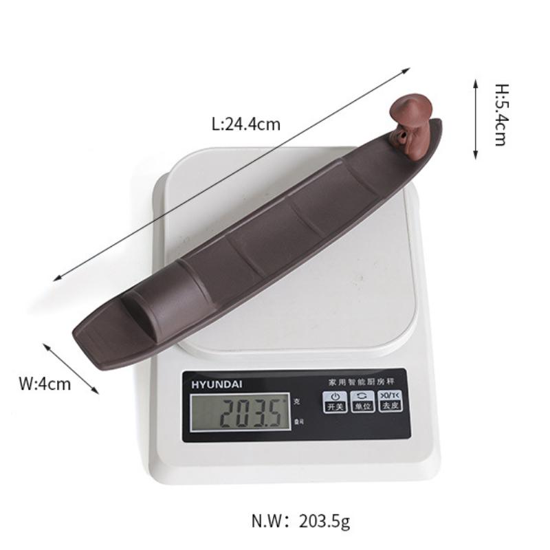 1 шт. держатель для благовоний дзен медитация фиолетовый глина рыбак рыболовный держатель для благовоний домашний декор (Без благовоний)