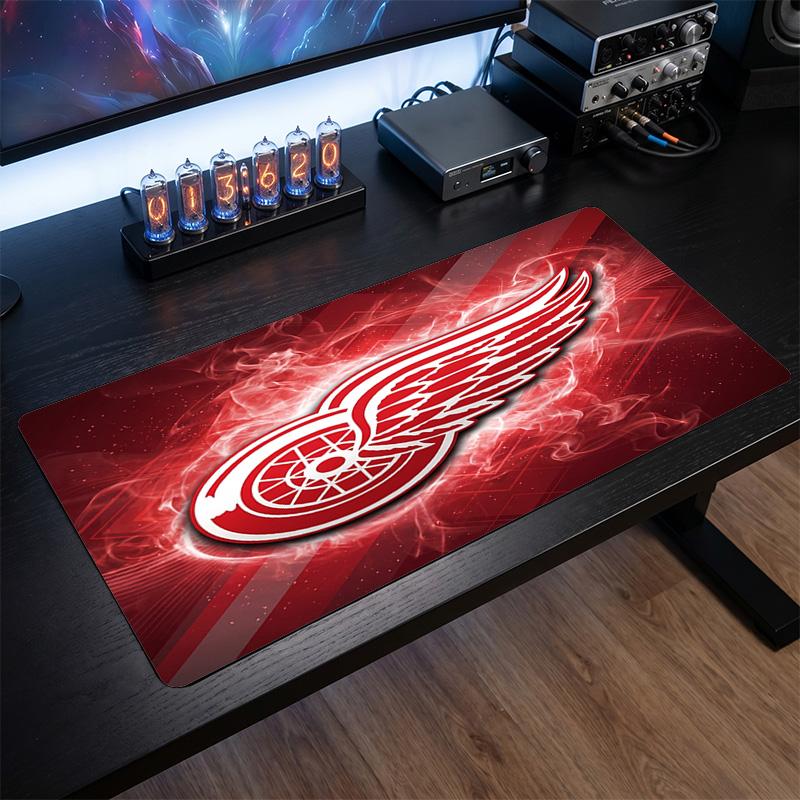 Коврик для мыши с узором Detroit Red Wings Анти?Нескользящий резиновый коврик для стола для игр, работы, украшение рабочего стола