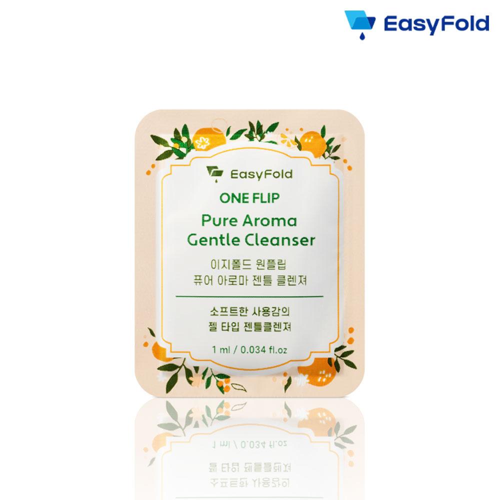 EASYFOLD Нежное очищающее средство для женской гигиены с низким уровнем pH в виде геля Портативная индивидуальная упаковка для путешествий 1 мл 30 шт.