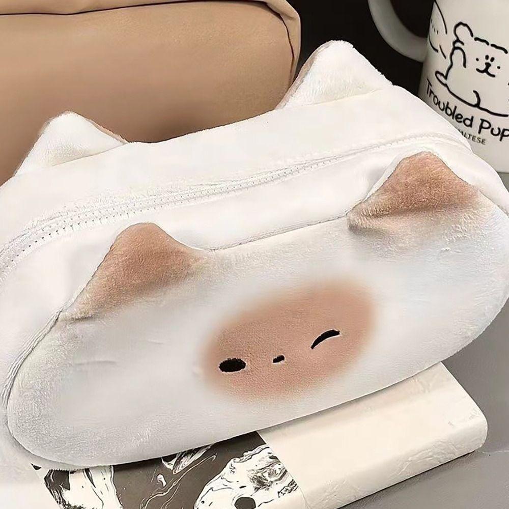 Large Capacity Pen Bag Plush Stationery Organizer Multi-function Stationery Bag  Student