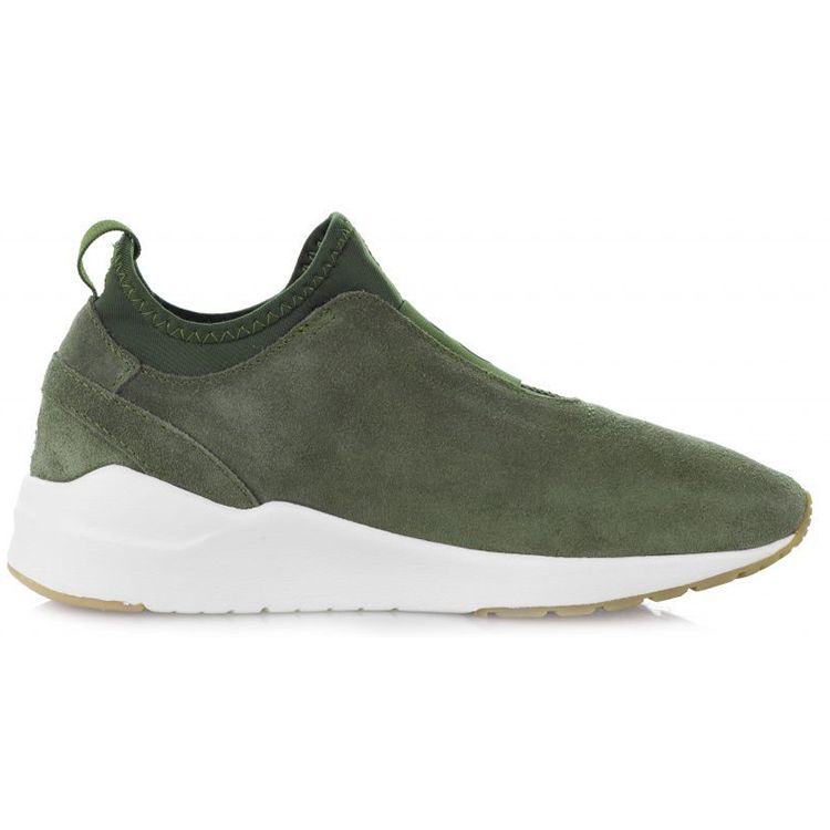 Asics Gel-Lyte Komachi Comfortable Leather Low-Top Running Shoes Women Sneaker Army-Green 1192A021-300