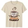 Футболка Espresso Yourself Любителю Кофе Кофейный День Рождения Подарок Для Него И Для Нее