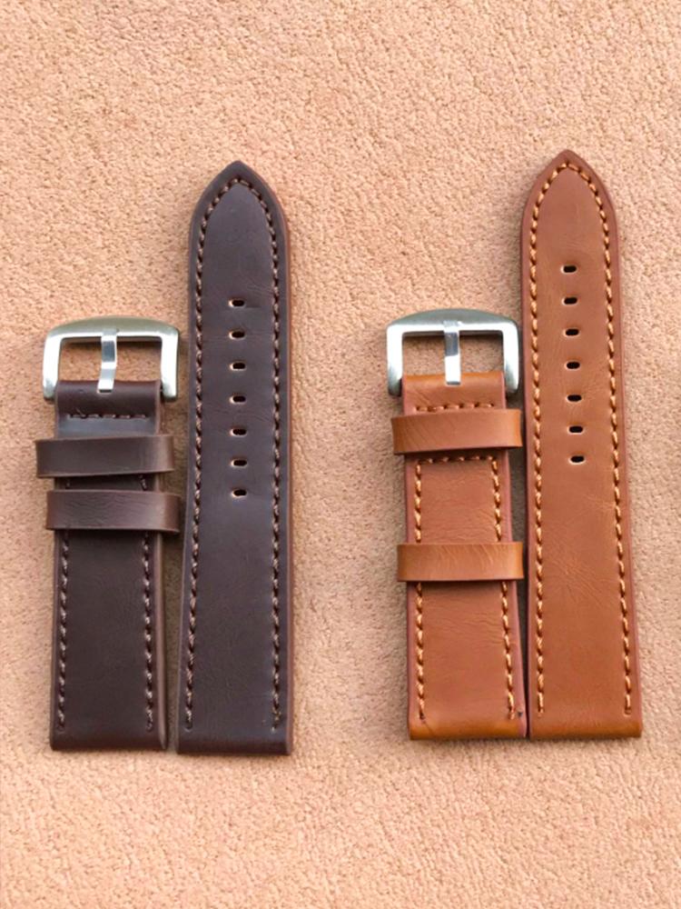 Универсальный модный ремешок для наручных часов, ремень для часов Srtap, ремень из масляного воска, коровьей кожи, прочный 18/20/22/24 мм
