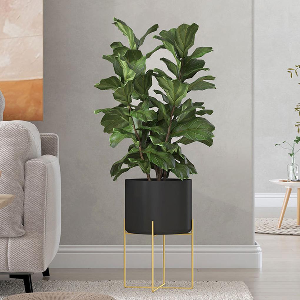 Золотая подставка для растений с горшком, модная легкая роскошная напольная полка для гостиной, большая металлическая полка для домашнего декора