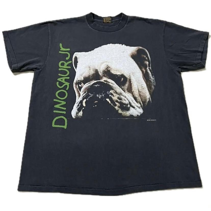 Винтаж DINOSAUR JR BULLDOG 1992 WHATEVER’S COOL WITH ME Футболка группы Мужская Женская Футболки Топ РЕПРИНТ
