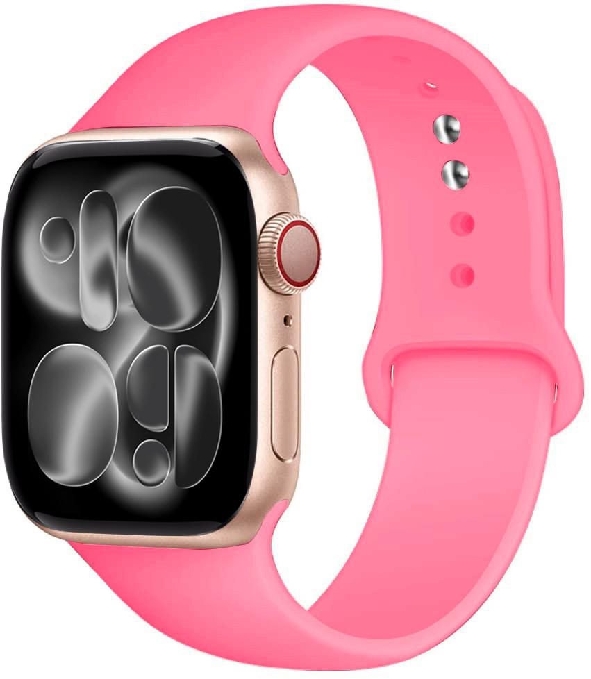 Силиконовый ремешок Для Apple Watch 11 band 44mm 40mm 49mm 45mm 41mm 38 46mm 42mm correa bracelet iWatch series 9 8 7 6 SE ultra 2 3