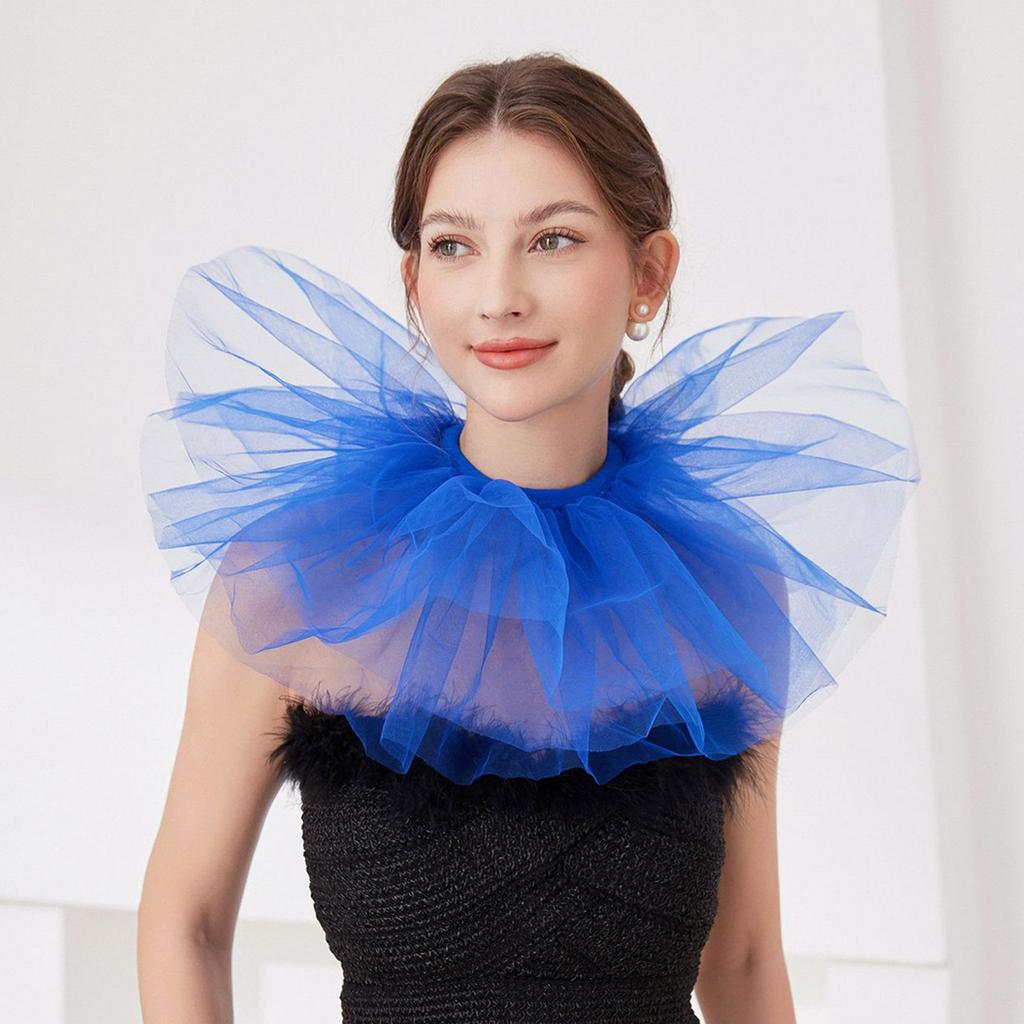 Detachable Elizabethan Ruff Collar for Medieval Costume Ruffle Faux Collar Neck Accessory Great for Historical Event