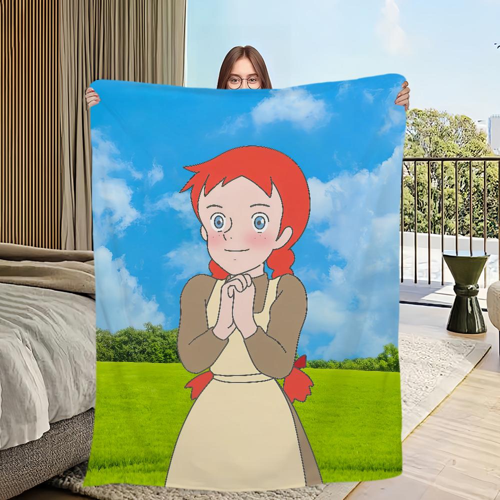 Мультфильм аниме a-Энн из Зеленых Крыш Фланелевое теплое уютное мягкое плюшевое одеяло для дивана гостиной дома спальни дорожный подарок дом
