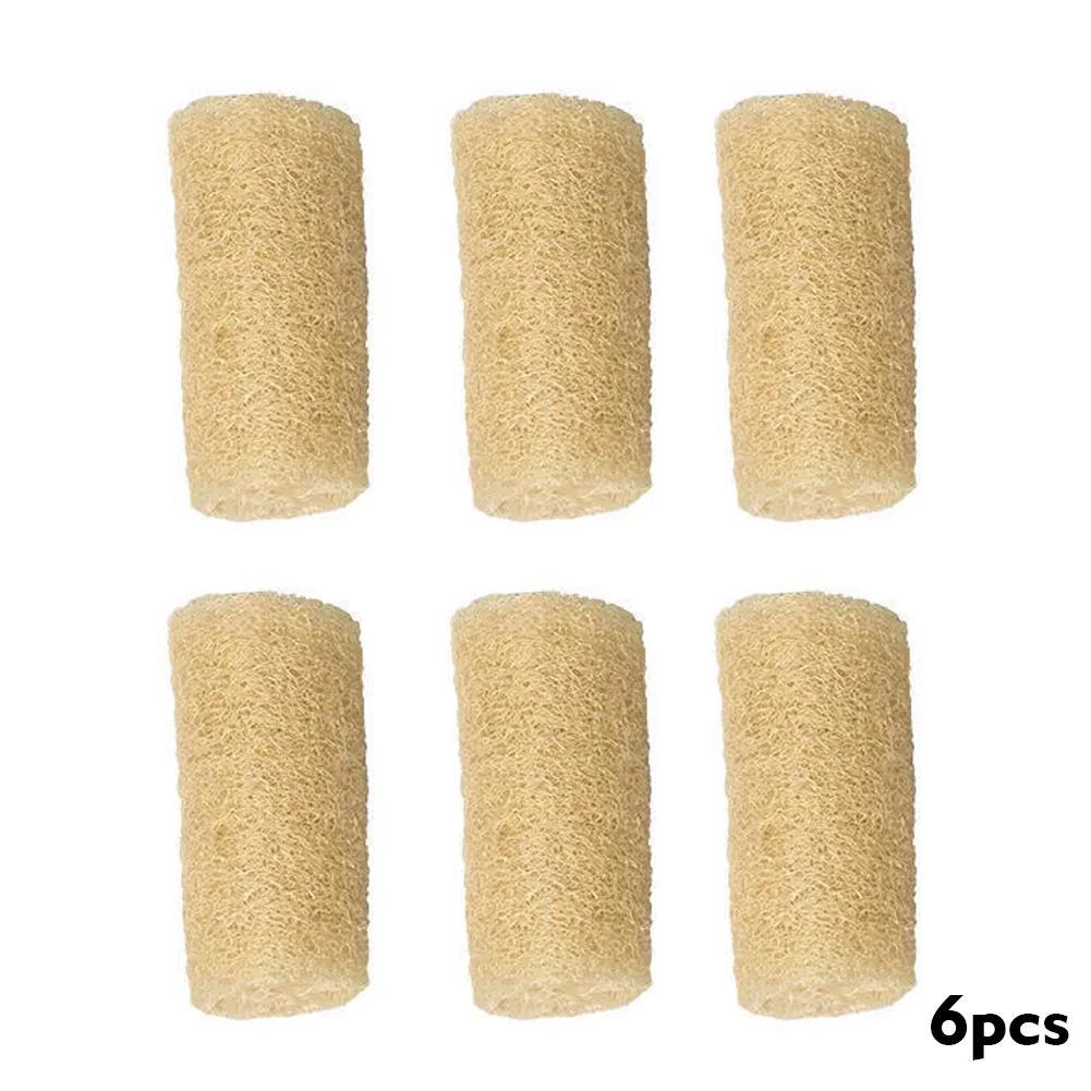 6 шт. в упаковке Натуральная мочалка для душа и тела Губка для мытья посуды F0O0