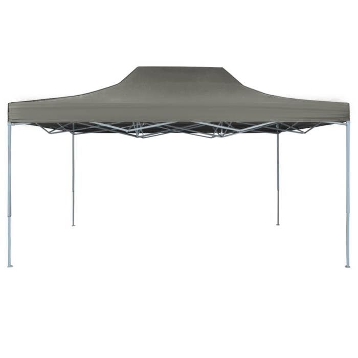 VidaXL Folding Pop-Up Tent 3x4.5 M Anthracite Garden Gazebo Pavilion 44969