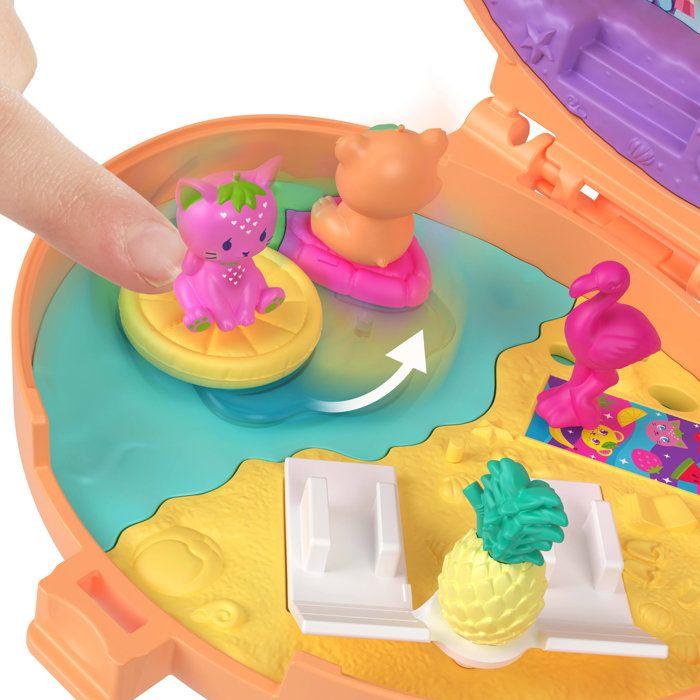 Coffret de jeu - POLLY POCKET - JKC79 - Coffret Ourson Tout Doux - Peluche et coffret 2 en 1 - 5 accessoires
