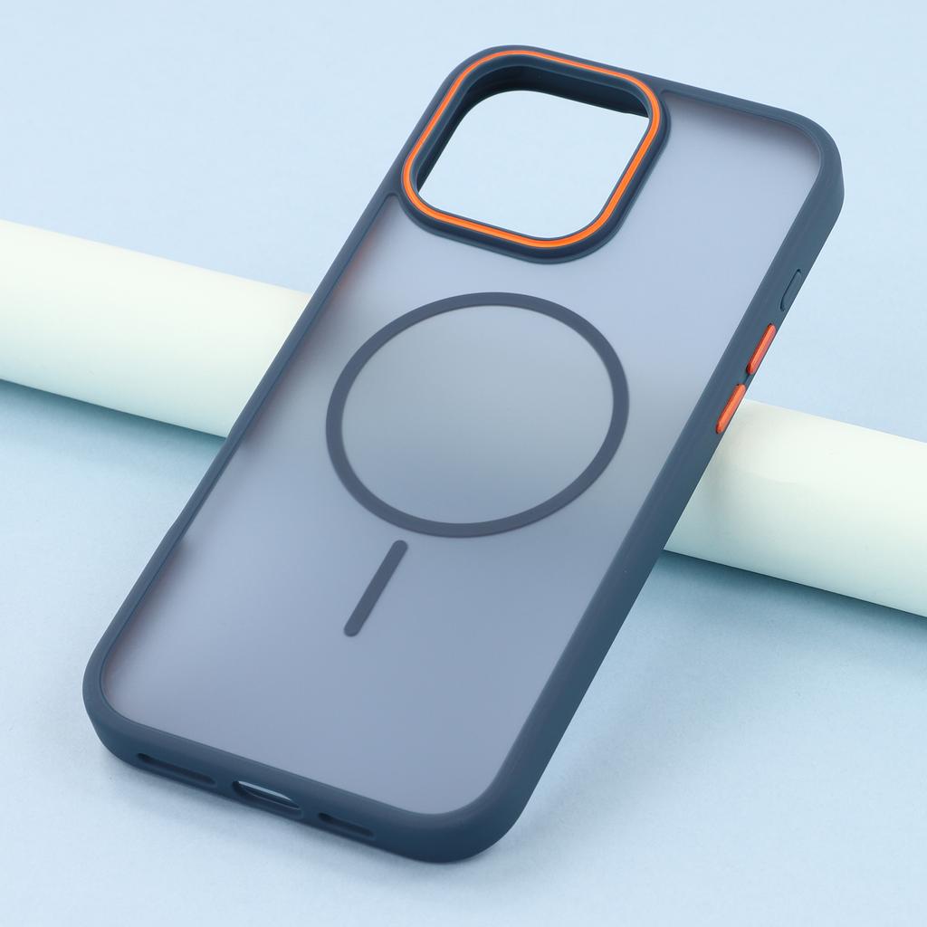 For iPhone 16 Pro Magnetic Case Skin Touch TPU+PC Phone Back Cover