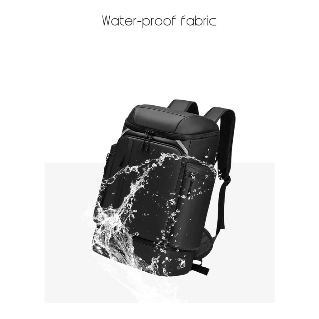 Men Travel Backpack Large Capacity Trekking Backpack Business 17 Inch Laptop Backpack 50L Hiking Fashion Backpack With Shoe Bag