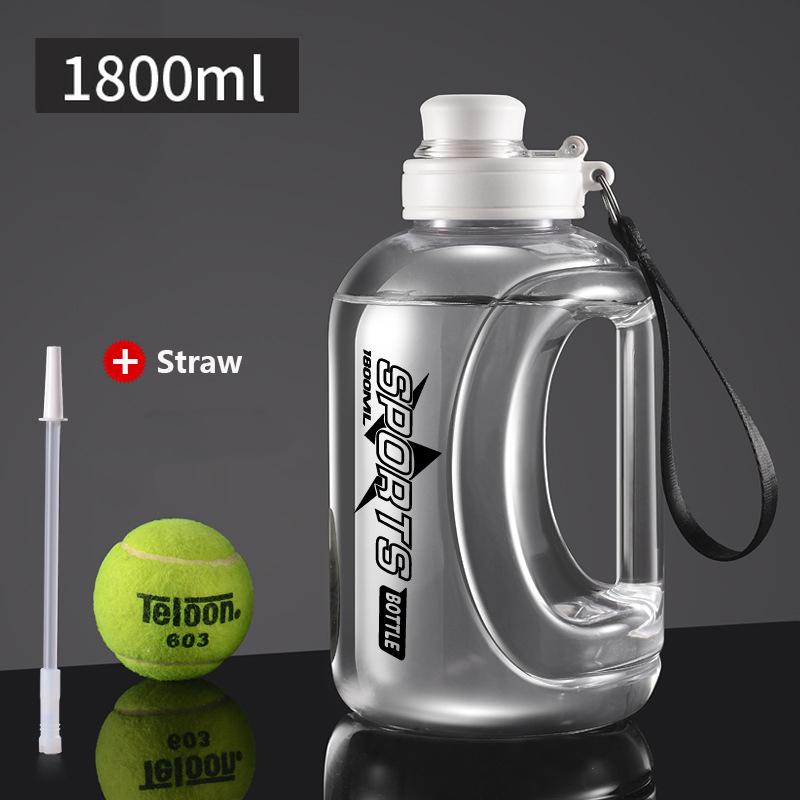 Portable Water Bbottle With A Built In Straw And Shoulder Strap In Eco Friendly Material Suitable For Fitness And Outdoor Activi