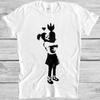 Banksy Girl Hugging Bomb Art Drawing Meme Cool Gift Top Tee T Shirt M1128