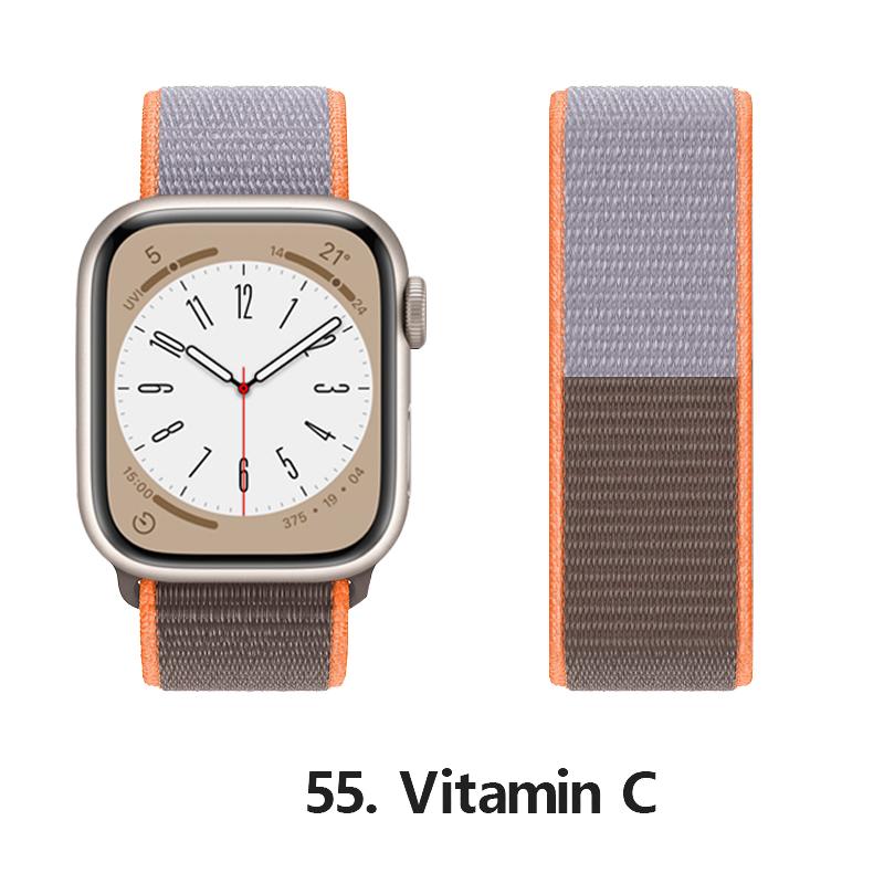 Нейлоновый ремешок для Apple Watch 10 Ремешки 46мм 44мм 40мм 45мм 41мм 49мм 42мм 38мм Браслет Correa iwatch Серия 8 se 7 6 3 9 11 40 мм