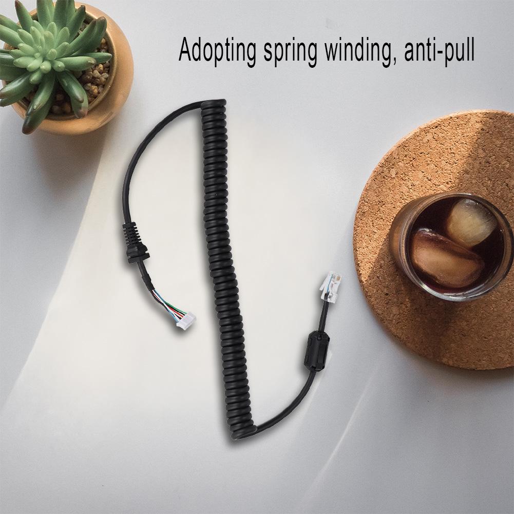 Обновленная версия для YAESU 6-контактный кабель ручного микрофона с магнитным кольцом Аксессуары