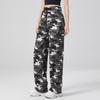Women's Autumn Camouflage High-Waist Loose Cargo Sweatpants