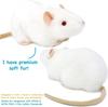 VIAHART White Rat Wiley Plush Toy, White, Small (Approx. 18cm), Fluffy Mouse Toy, Washable and Safe [Parallel Import]