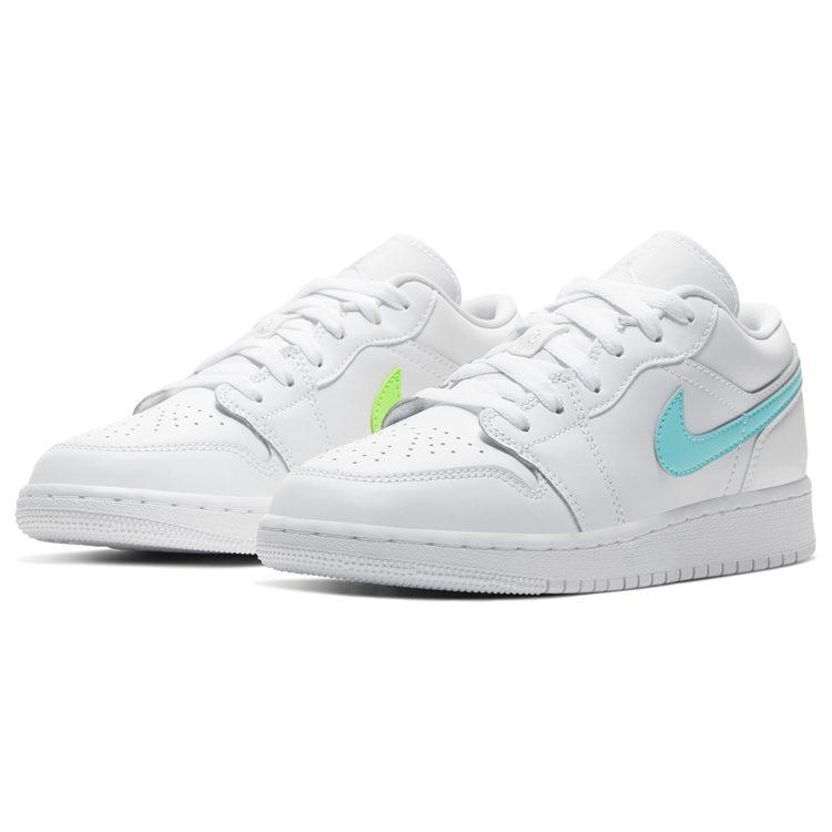Jordan 1 Low White Neon GS CW7035-100