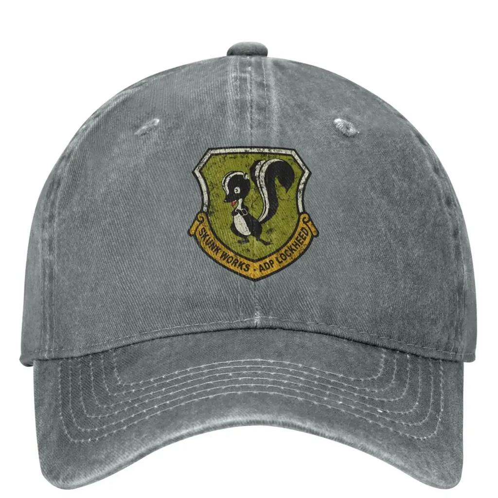 Lockheed Martined Baseball Cap Skunk Works Unisex Unisex Sun Visors Trucker Dad Hat Summer Casual Kpop Rock Baseball Caps