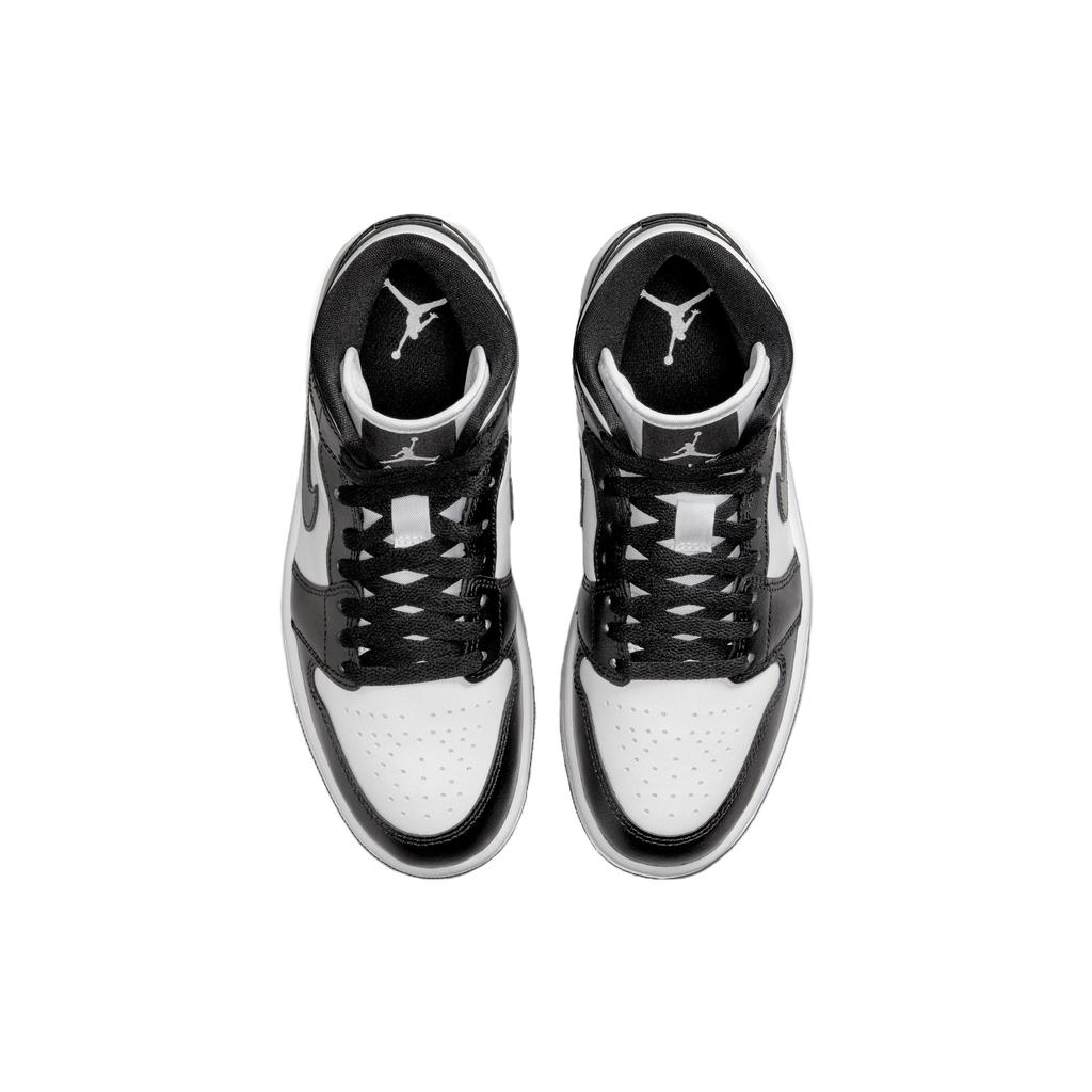 Женские кроссовки Air Jordan 1 Mid Panda черно-белые DV0991-101