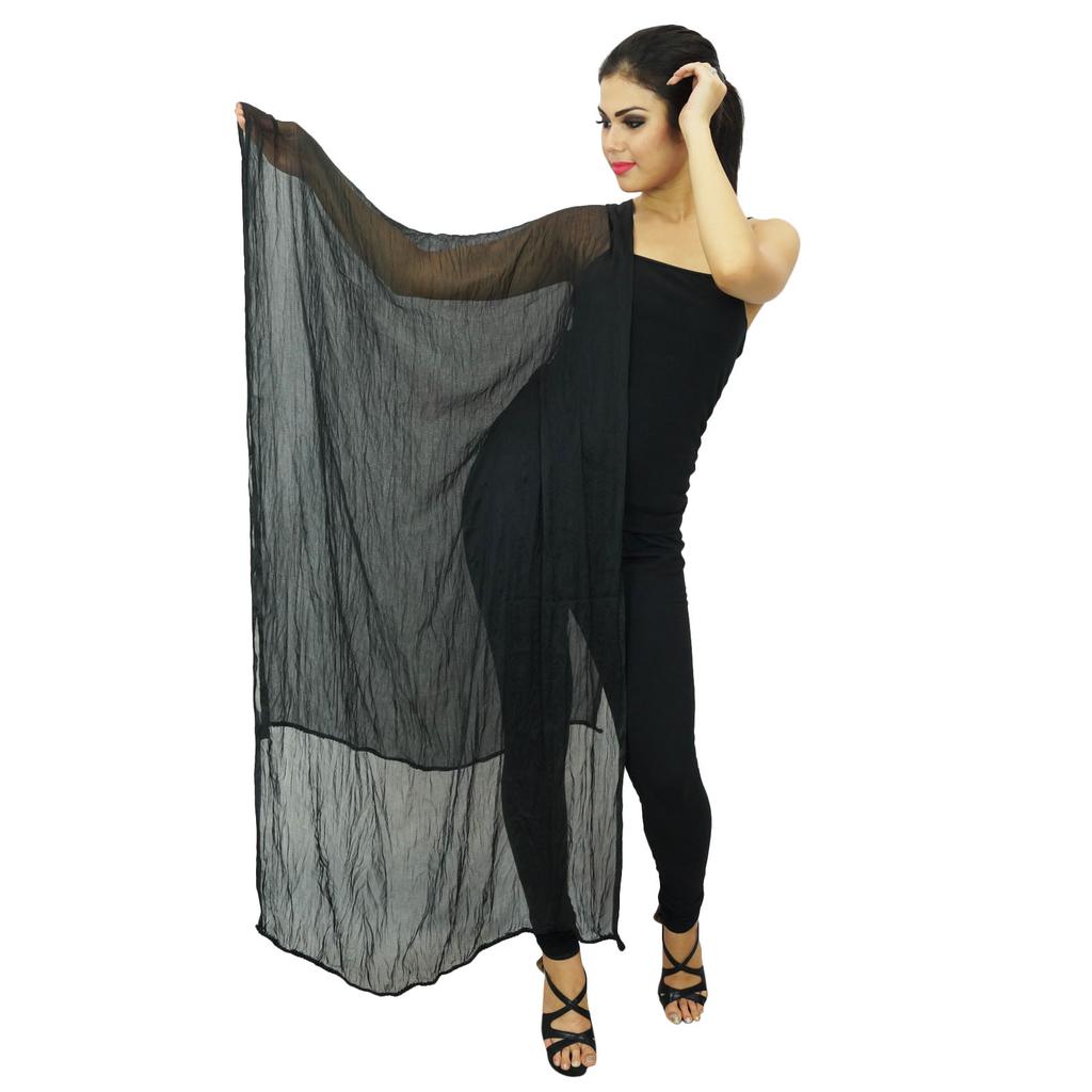 Индийские шифоновые шарфы из смеси шейного платка Chunni Long Dupatta Gift для женщин