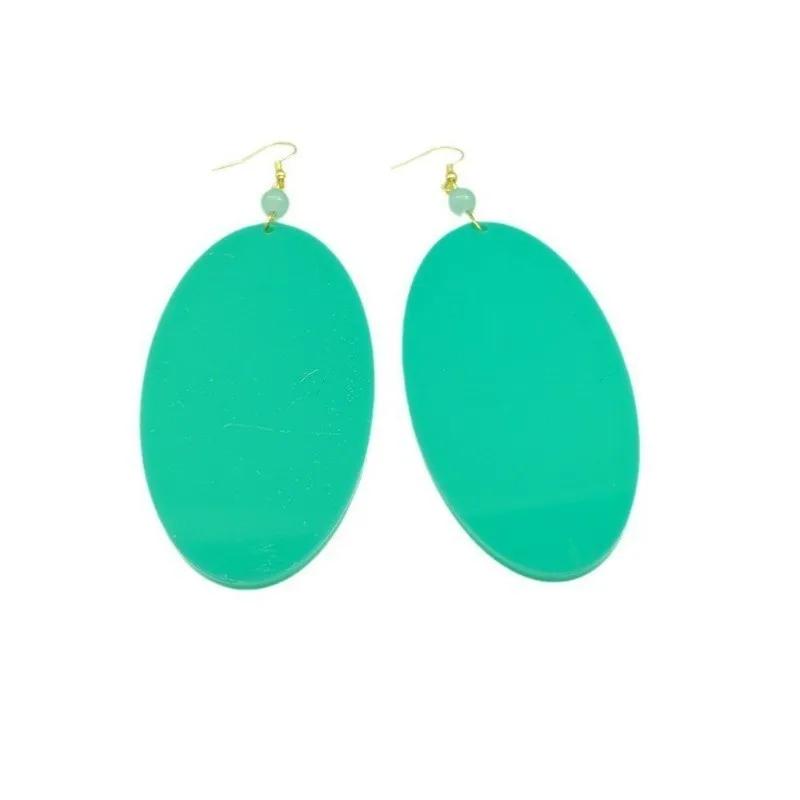 Anime DAN DA DAN Momo Ayase Personality Earring Green Earstuds Earclips Earwear Eardrop Women Cosplay Party Jewelry Accessories