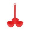 Silicone Egg Cooker 3 Hole Handheld Solid Color Reusable Washable Household Kitchen Boiler Cooking Tool Accessories