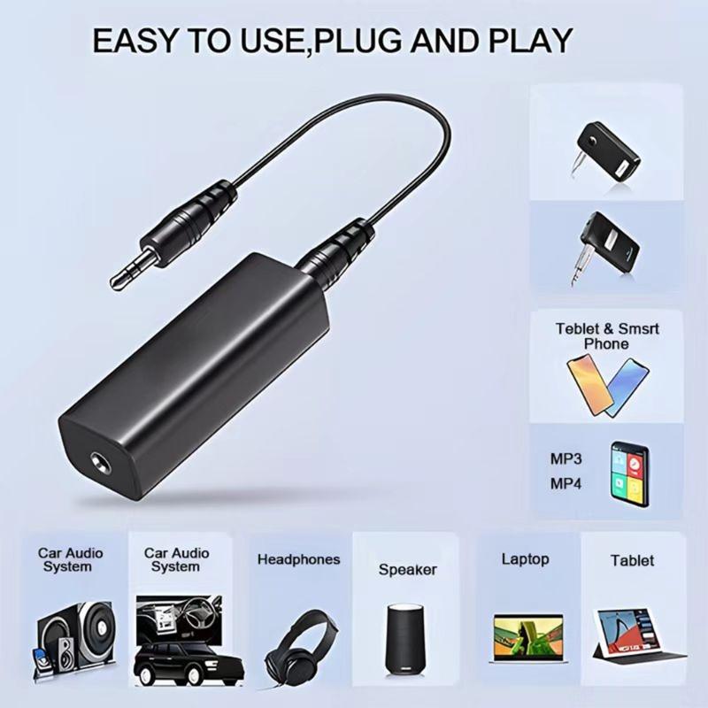 Фильтр подавления звука 3,5 мм Устраняет шум земляной петли Изоляторы для автомобильных и домашних стереосистем