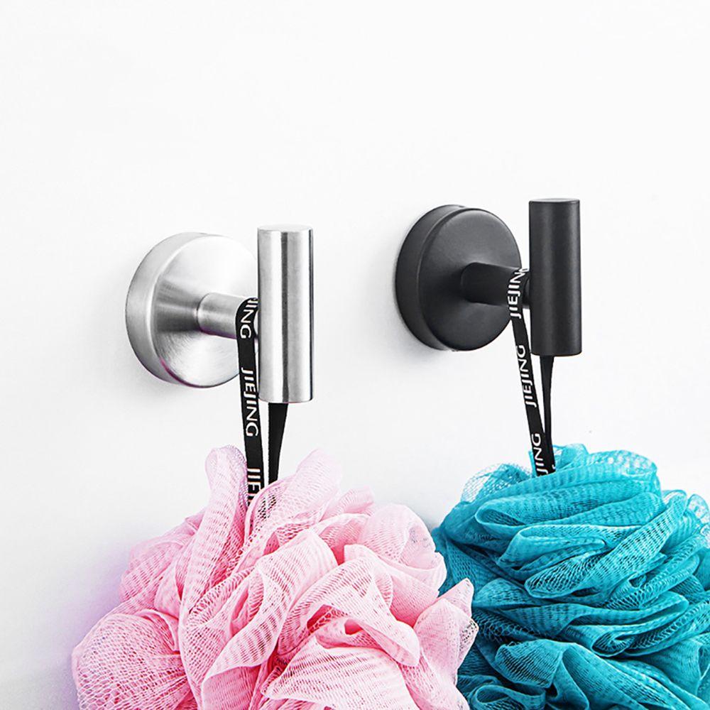 Clothes Bag Hat Self-Adhesive 304 Stainless Steel Hanging Rack Robe Hook Wall Hanger Keys Holder