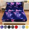 Elastic Fitted Sheet Deep Pockets Printed Brushed Microfiber Mattress Covers Set