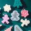 Рождественская елка Пряничный человечек Ароматерапевтический гипс Свеча Диффузор Камень Силиконовая форма Для выпечки Шоколадный торт Декор Форма для изготовления