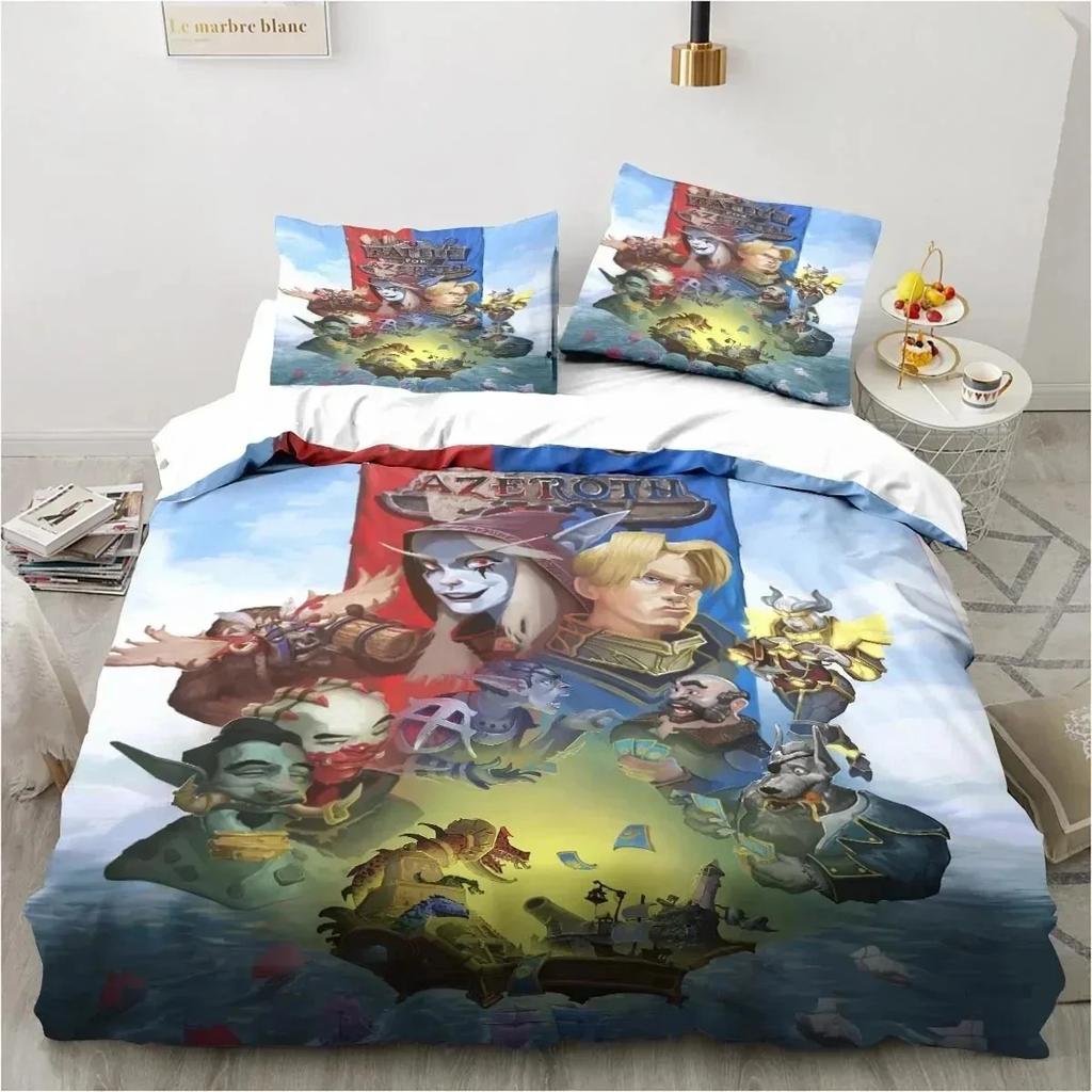 3D-печать игровой World Warcraft комплект постельного белья пододеяльник постельный комплект пододеяльник наволочка одеяло king size queen размер для мальчиков взрослых