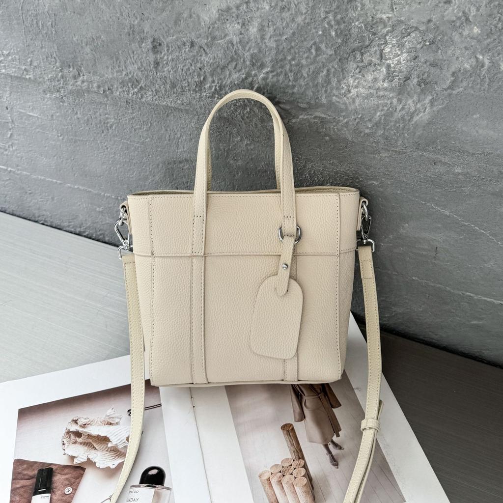 Сумка из коровьей кожи, популярная модная однотонная женская сумка через плечо, практичная переносная корзина для овощей, простая женская сумка