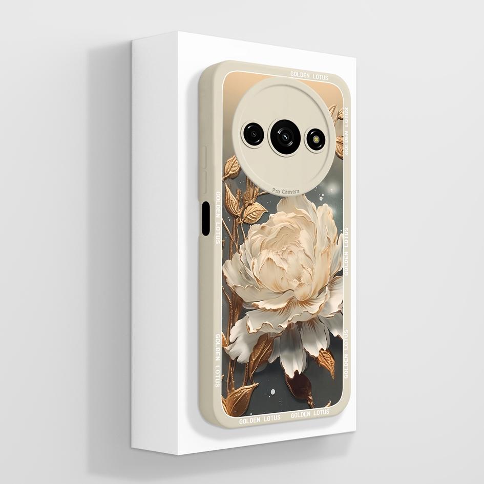 Милый клубничный и медвежий противоударный чехол из жидкого силикона для Redmi A1-A4