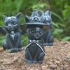 Cat Halloween Lawn Gnome Garden Gnome Halloween Decorations Outdoor Vintage Halloween Decorations Horror Statue