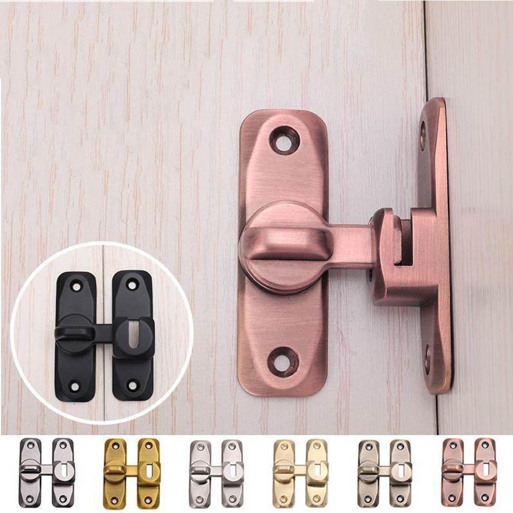 Flat Door Catch Anti-theft Door Bolt No Punching Door Lock Buckle Home