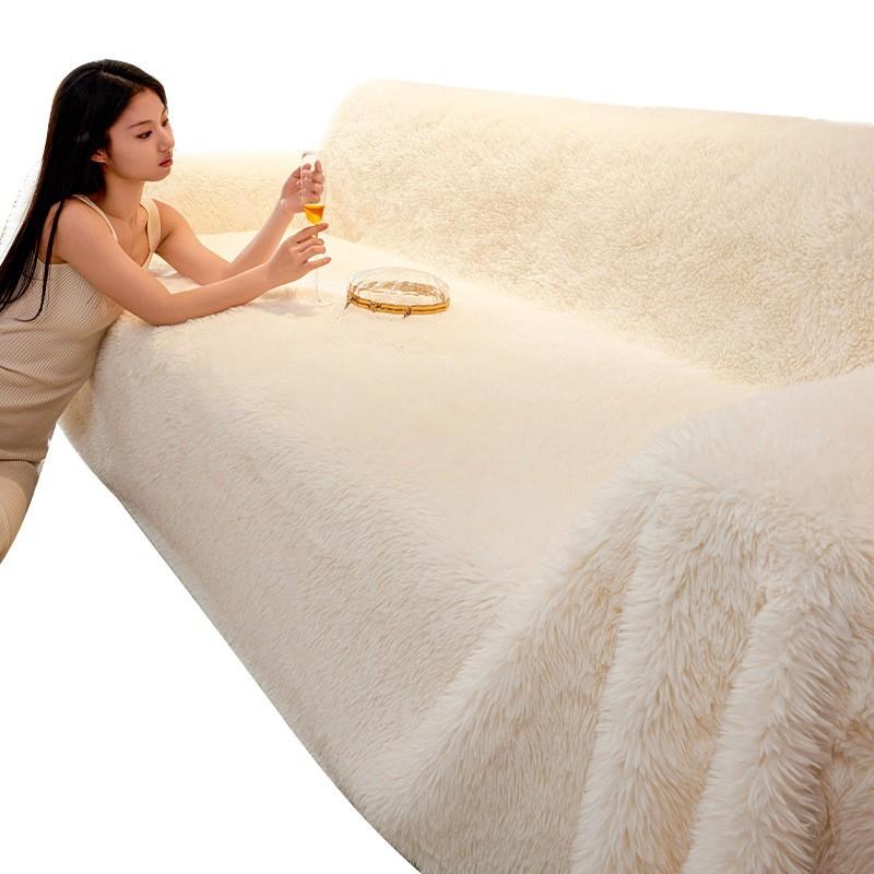Чехол на диван, полотенце, универсальный высококачественный плюшевый зимний чехол, одеяло, новый полностью завернутый чехол