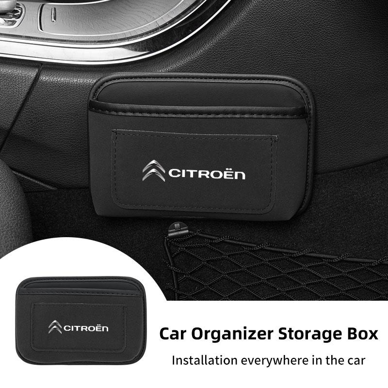 Paste Car Cards Phone Key Paste Box Self Adhesive Storage Pocket For Citroen C4 C3 C5 C1 C2 C6 VTS C4L DS3 DS4 DS5 Grand