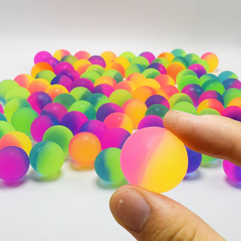 3/6/12/24 Pcs Two-Color Outdoor Bouncy Ball Kids Party Supplies Birthday Gift Pinata Filler Christmas Carnival Party Gift Reward