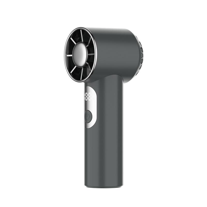 Rechargeable High-Speed Portable USB Handheld Fan with Long Battery and Digital Display for Outdoor Use