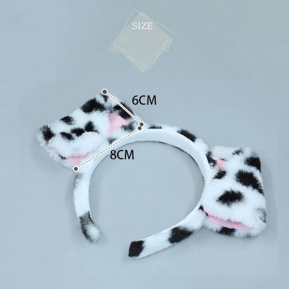 Plush Dog Ears Headband Cosplay Hair Hoop Cute Lolita Hairband Women Girls