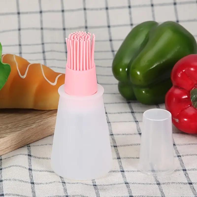 1 шт. Силиконовая кисточка для поливки с дозатором масла - пищевая, идеально подходит для барбекю и выпечки, необходимая на кухне