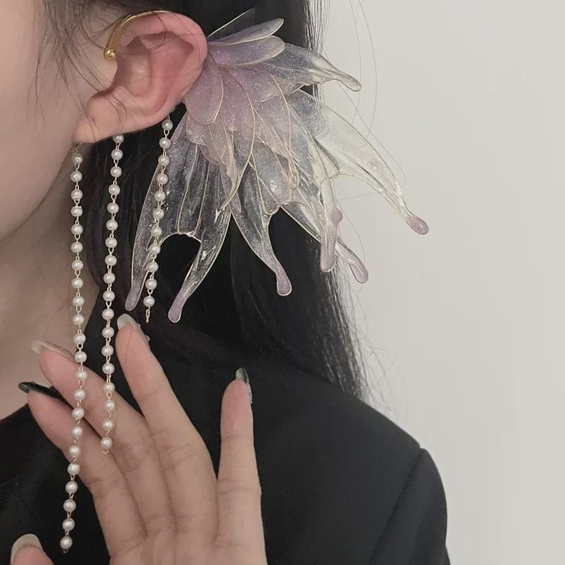 Exquisite Pearl Tassel Earrings - Elegant & Trendy Design