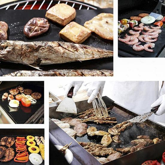 3Pcs Barbecue Mat Fine Hole Even-Heat Easy To Clean High Temperature Resistant Reusable Non-Stick Toaster Oven Mats