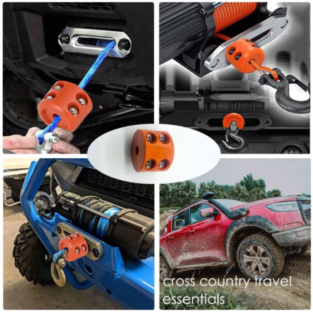 Metal Construction Winch Stopper Rubber Material Heavy Duty Line Protection Waterproof UTV Use