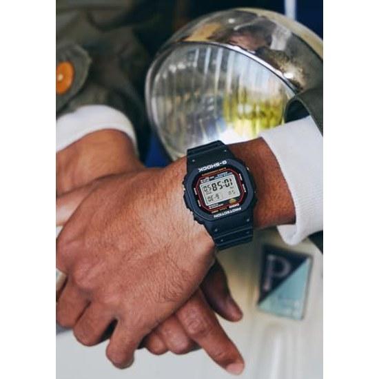Наручные часы Casio G-Shock, модель-перевыпуск первого поколения, изготовленная из биомассы, DW-5000R-1AJF, мужские, черные.
