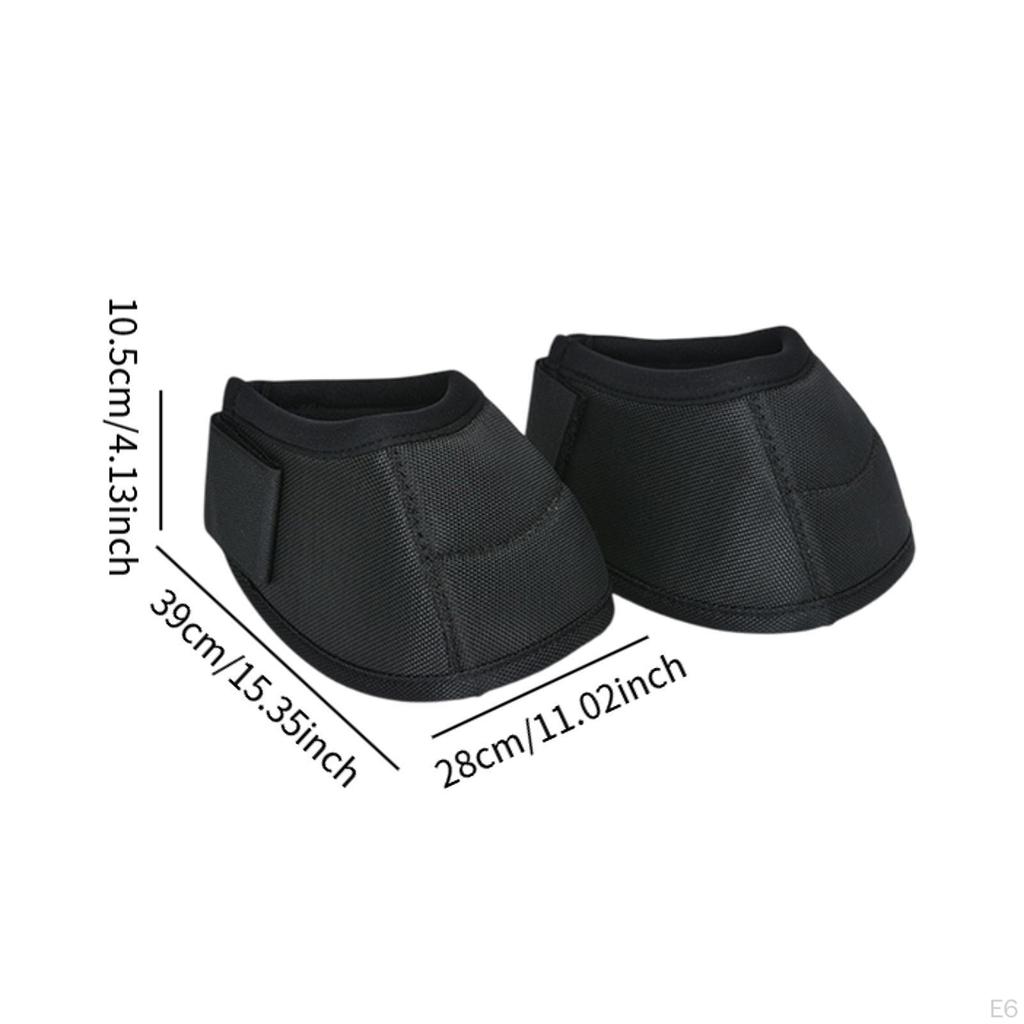 1 Pair Horse Bell Boots Equine Accessories Flexible Protective Gear Shock Absorbing Anti