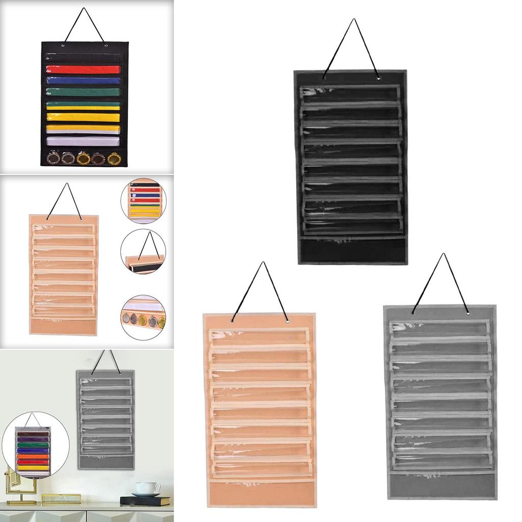 Belt Display Stand Dustproof Organizer Felt Holder Wall Hanging Kids Adults for